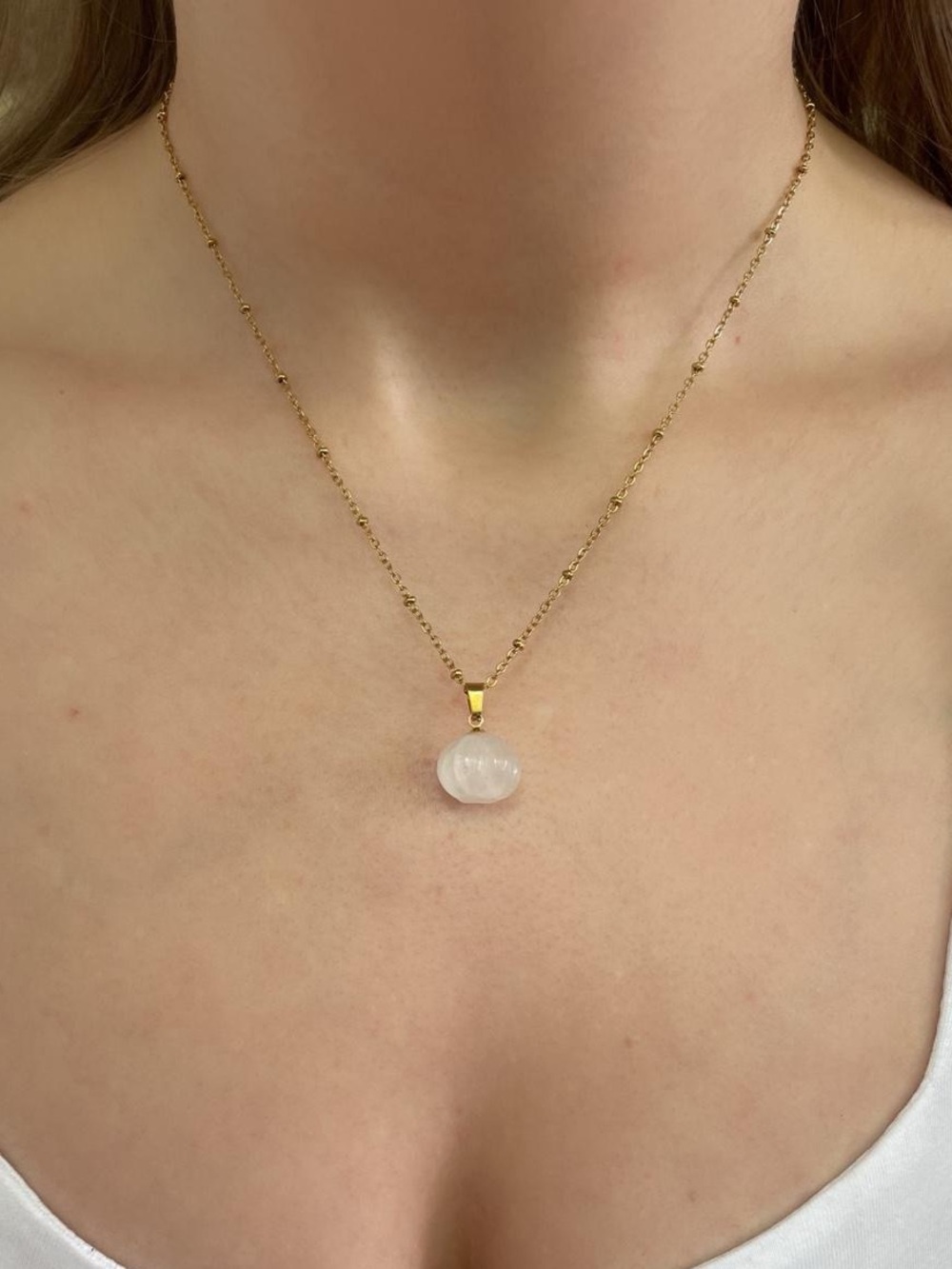 Crystal Pumpkin Pendant Necklace